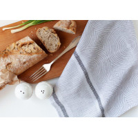 Žakárová kuchyňská utěrka CARINO 012 - 40x60 cm - šedá