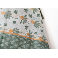 Žakárová kuchyňská utěrka CARINO 014 - 40x60 cm - tmavě zelená/šedá