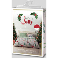 Ložní povlečení z mikrovlákna HOLLY JOLLY Pejsci v lese - hnědé/zelené - 220x200 cm