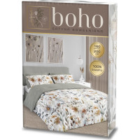 Ložní povlečení BOHO Květy - 160x200 cm - bavlněný satén