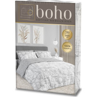 Ložní povlečení BOHO Písmena - 140x200 cm - bavlněný satén