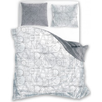 Ložní povlečení BOHO Písmena - 140x200 cm - bavlněný satén