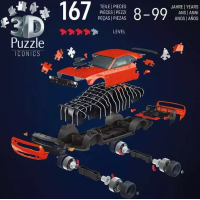 RAVENSBURGER 3D puzzle Iconics: Dodge Challenger R,T Scat Pack Widebody 108 dílků