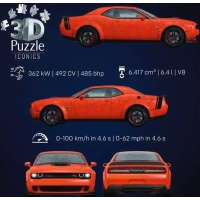 RAVENSBURGER 3D puzzle Iconics: Dodge Challenger R,T Scat Pack Widebody 108 dílků