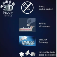 RAVENSBURGER 3D puzzle Iconics: Dodge Challenger R,T Scat Pack Widebody 108 dílků