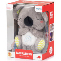 CHIPOLINO Plyšová dýchající hračka s hudbou Koala - zelená/šedá