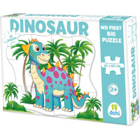 DOHÁNY Podlahové obrysové puzzle Dinosaurus 12 dílků