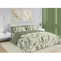 Ložní povlečení BOHO Kapradiny - 220x200 cm - bavlněný satén