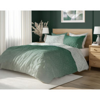 Saténové povlečení MILAGRO VERDE Ombre orient - bílé/zelené - 160x200 cm