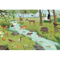 SCHMIDT Puzzle Lesní a luční zvířata 3x24 dílků