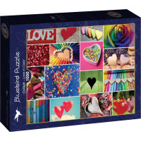 BLUEBIRD Puzzle Koláž - Láska v barvách 1000 dílků