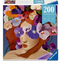 RAVENSBURGER Puzzle Moment: Květinová hlava Fialka 200 dílků
