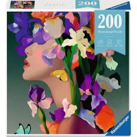 RAVENSBURGER Puzzle Moment: Květinová hlava Iris 200 dílků