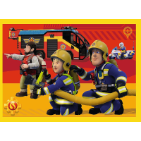 TREFL Puzzle Požárník Sam: Hasič na výjezdu 4v1 (35,48,54,70 dílků)