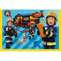 TREFL Puzzle Požárník Sam: Hasič na výjezdu 4v1 (35,48,54,70 dílků)