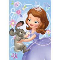 DINO Puzzle s drahokamy Sofie a králíček 200 dílků