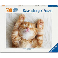 RAVENSBURGER Puzzle Spící chlupáček 500 dílků
