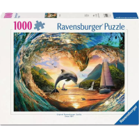 RAVENSBURGER Puzzle Srdce mořských vln 1000 dílků