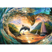 RAVENSBURGER Puzzle Srdce mořských vln 1000 dílků