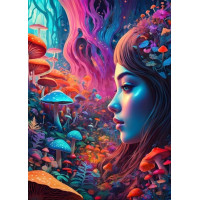 BLUEBIRD Puzzle Svět houbiček 500 dílků