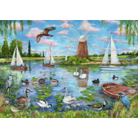 RAVENSBURGER Puzzle Tajemství života v Anglii 1000 dílků