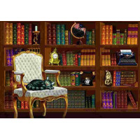 BLUEBIRD Puzzle Vintage knihovna 1000 dílků