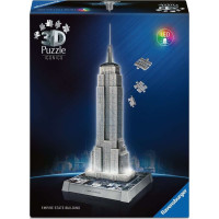 RAVENSBURGER Svítící 3D puzzle Iconics: Empire State Building (Noční edice) 216 dílků