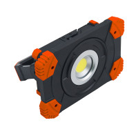 Solight LED reflektor 10W, přenosný, nabíjecí, 1000lm, oranžovo-černý