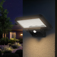 Solight LED solární osvětlení se senzorem, 5W, 500lm, 4000K, Li-Ion, černá