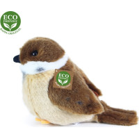 Rappa Plyšový pták vrabec stojící 13 cm ECO-FRIENDLY