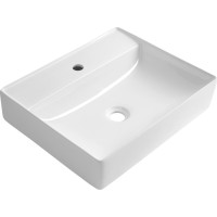 Aqualine CALLIS keramické umyvadlo na desku 52x42cm, bílá NP372