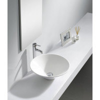 Aqualine COMILLAS keramické umyvadlo na desku, 42x15 cm, bílá BH7012