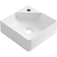 Aqualine NEXA keramické umyvadlo rohové 30x30cm, bílá NP436