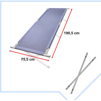 Skládací turistická postel LUARO XXL - 150 kg - modrá