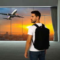 Cestovní batoh 45x30 cm - černý