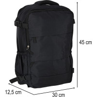 Cestovní batoh 45x30 cm - černý