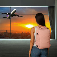 Cestovní batoh 45x30 cm - růžový