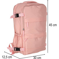 Cestovní batoh 45x30 cm - růžový