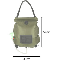 Solární kempingová sprcha 20L XXL s teploměrem