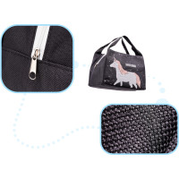 Termoizolační taška na jídlo - černá - Jednorožec