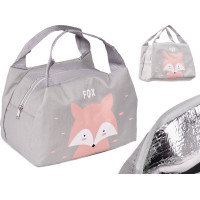 Termoizolační taška na jídlo - šedá - Liška