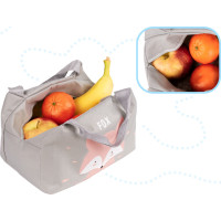 Termoizolační taška na jídlo - šedá - Liška