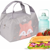Termoizolační taška na jídlo - šedá - Liška
