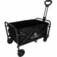 Skládací plážový přepravní vozík LUARO - černý