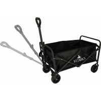 Skládací plážový přepravní vozík LUARO - černý
