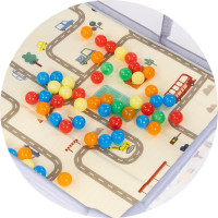 CHIPOLINO Barevné hrací míčky v síťce 50ks