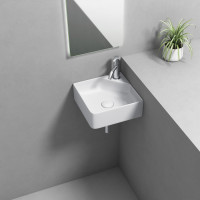 Aqualine NEXA keramické umyvadlo rohové 30x30cm, bílá NP436