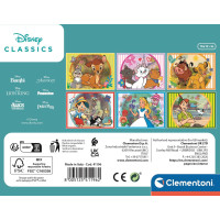 CLEMENTONI Obrázkové kostky Disney klasické pohádky, 12 kostek