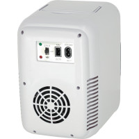 Cestovní elektrická mini chladnička do auta 2v1 4L - bílá