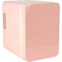 Cestovní elektrická mini chladnička do auta 2v1 4L - růžová